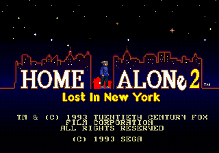 Home Alone 2 - Lost in New York (USA) Title Screen